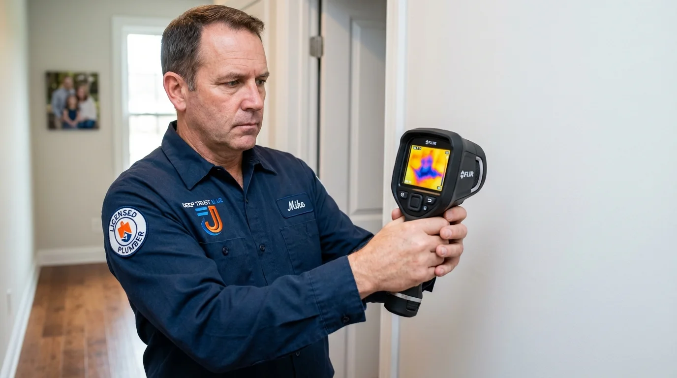 Thermal imaging leak detection by Johns Plumbing LLC in South Amboy